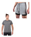Running Gray Combo! T-shirt+Shorts With Leggings - 6 pcs 0