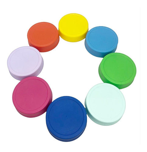 ByF Deco Plastic Jam Jar Screw Caps X50 0