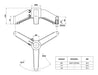 Pata Base De Apoyo Maquina Tripode Para Caño Ø48.3 Pieza 84 2