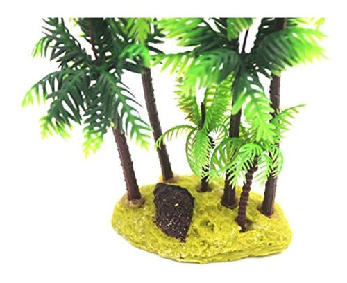 M2cbridge Set of 2 Plastic Coconut Tree Palm Plants for Fish Tank 2