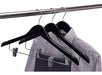 Pack of 10 Wooden Hangers with Chrome Clips - High-Quality 44.5cm #327505 4