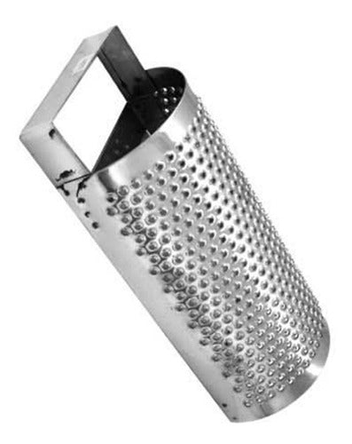 Curved Fine Grater for Cheese and Bread - Stainless Steel 0