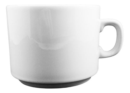 Taza De Té 180 Ml Tsuji Linea Recta 450 Porcelana X12 Unid 1