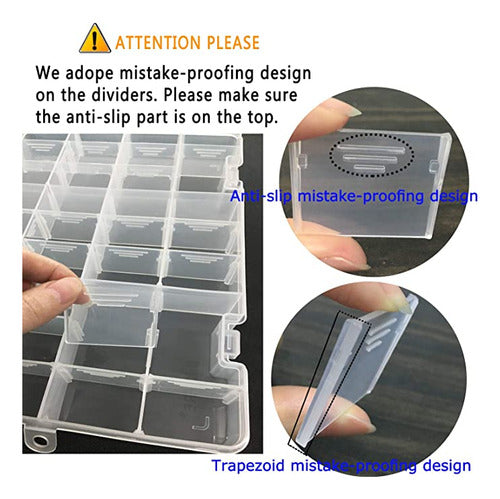 Duofire - Adjustable Divider Plastic Organizer Box 3