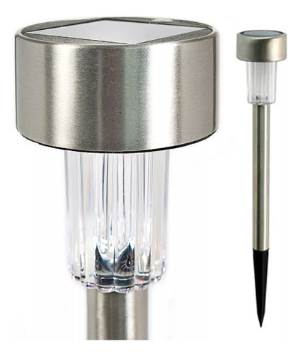 E-Concept Home Solar Stake Light Luna De Acero 0