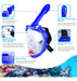 Zipoute Snorkel Full Face Snorkel Mask for Kids 1