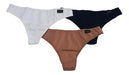 Pack of 3 Assorted Cotton Lycra Culotteless Panties by Marey 400 0