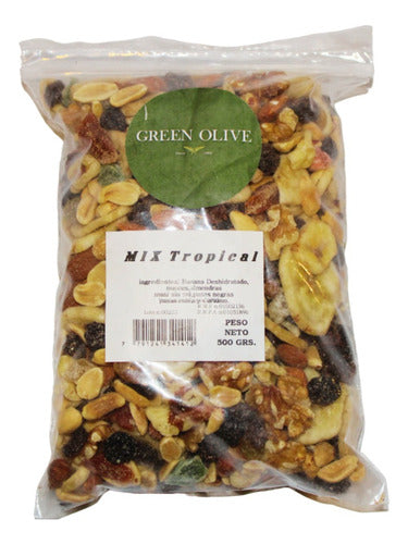 Green Olive Mix Tropical Green Olive X 500g 0