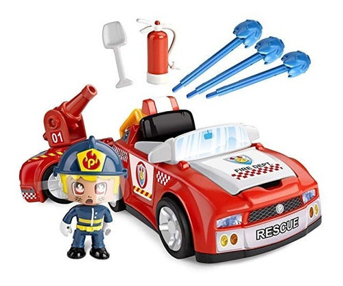 Pinypon Action Firefighter Car Launcher Tictoys 14610 1