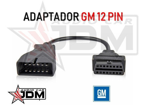 Gm Daewoo 12 Pin To OBD2 16 Pin Adapter + Gift 2