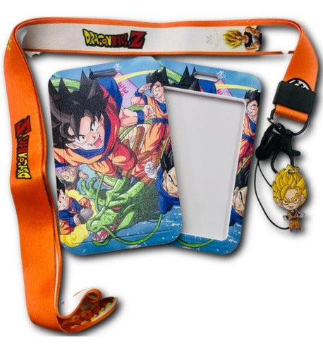 Imported Disney Stitch Goku Anime X1 Sube Card Holder Keychain 2