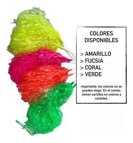 Porra Fluo X 10 Pastica Surtida Carnaval Carioca Cotillon 2