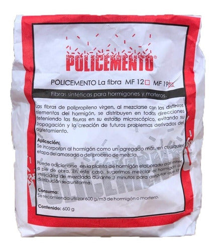 Policemento Fibras Para El Hormigon X 600gr 0