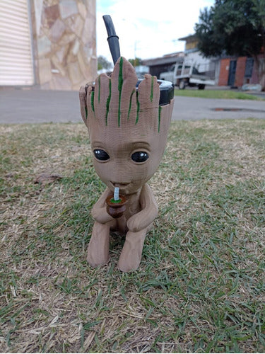 Mate Groot - Marvel - 3D Printed With Bulb - Mate Groot - Marvel - Impreso En 3d Con Bombilla