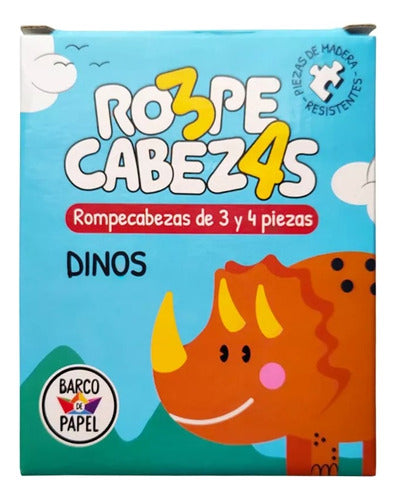 Rompecabezas Inicial Dinosaurios - Juego Didáctico Infantil 1