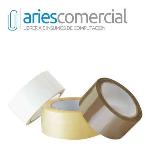 Aries Cinta Embalaje Transparente Adhesiva 48mm X 100mts X25 Unid 1