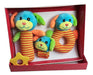 Set of 3 Baby Rattles Plush Fun in Box 12