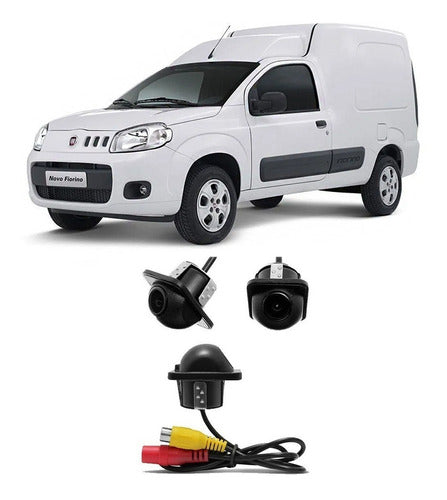 Câmera De Ré Tartaruga Fiat Fiorino 12v Ângulo 145° D-max 0