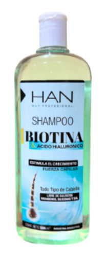 HAN Shampoo Biotina & Ácido Hialurónico Fuerza Capilar 500ml 0