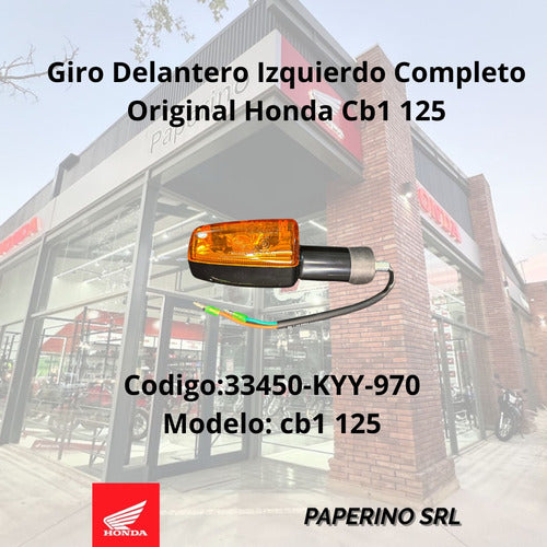 Giro Delantero Izquierdo Completo Original Honda Cb1 125 7