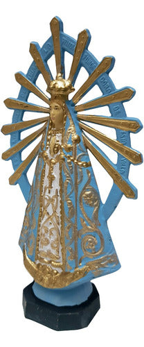 Imagen Virgen De Luján 15 Cm Pvc Estatuilla Irrompible 1