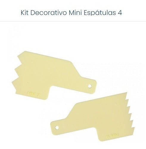 Kit Mini Espátulas 4 Blue Star P/modelação Perfeitas Bolos 1