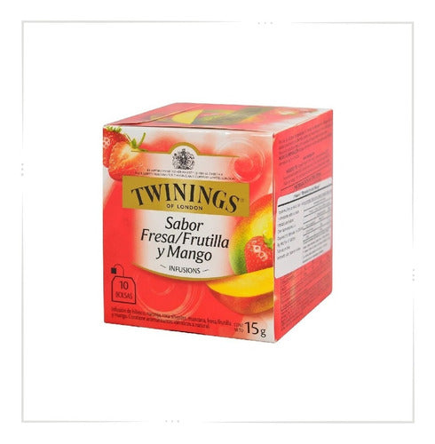 Twinings Strawberry and Mango 3 Boxes x10 Sachets Imported 0