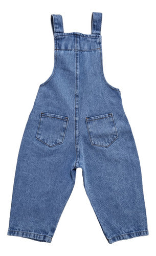 PETIT MONDE Unisex Denim Mom Overalls with Cotton Bodysuit for Baby 3