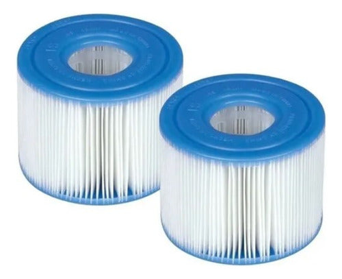 Intex S1 Replacement Filter Cartridge for Spa - Set of 2 Units 29001 0