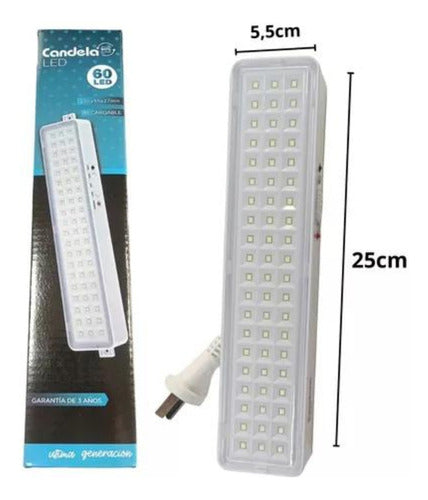 Candela Emergency Rechargeable Light 60 LEDs - Pack of 3 3