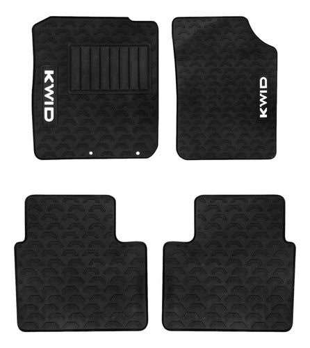 Renault Kwid Rubber Mats with Logo 0