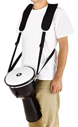 Meinl Percussion Mdjs2 Djembe Professional Shoulder Strap Black 2