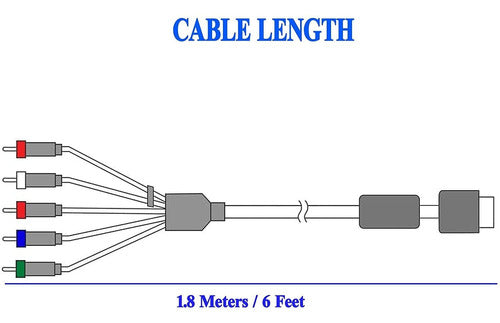 Jedihra High Definition AV Cable for PS2/PS3/PS3 Slim HDTV-Ready 5