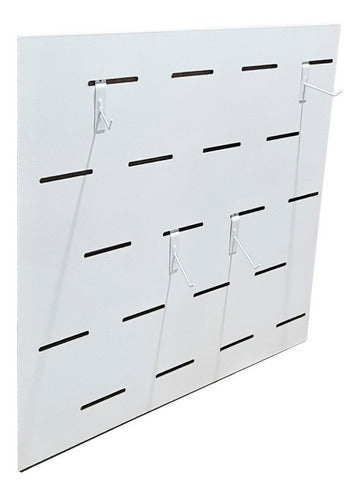 MJ Maderas Panel Ranurado Qatari 90x60 - Nuevo Modelo Ofertón - Blanco 2