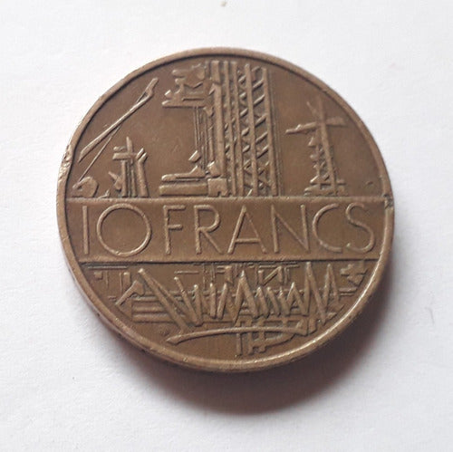 Francia 10 Francos Año 1976 Moneda Km#940 0