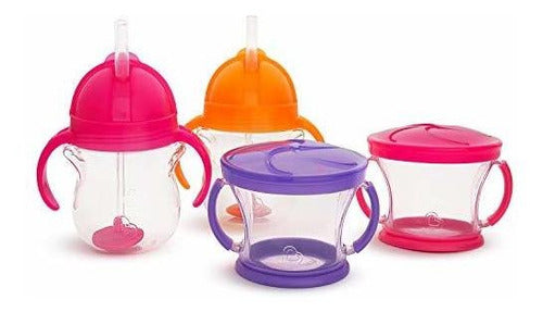 Munchkin Happy Snacker Snack Catcher Y Sippy Cup Set 0