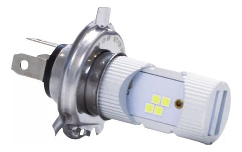 Philips H4 LED HS1 +130% Motorcycle Lamp White 12V 1