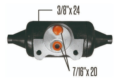 IMBASA Dodge 600 Rear Left Lower Brake Cylinder - IM 96201 1