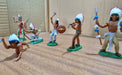 (d_t) Soldaditos Britain 54 Mm 6 Indios De A Pie I3 2