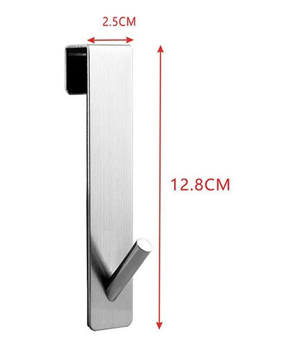 GEN Perchero De Toallas Para Puerta De Ducha Acero Inoxidable 4