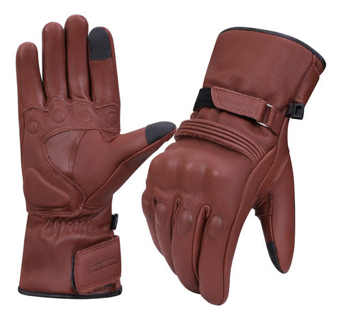 Harssidanzar Winter Motorcycle Gloves for Men 0