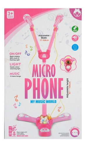 Shine Double Microphone with Light and Music 1687632 0