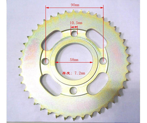 Plato P/moto Cg 125 36 Dientes. Gtm00211 2