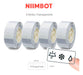 4 Rolos Etiqueta Transparente Niimbot 30x14mm (840un) D110 0