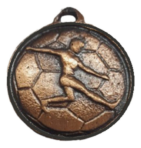 RM Medallas Deportivas Futbol (32mm) Metalicas (Pack 22u) 0