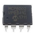 Microchip MCP6002 Operational Amplifier 1MHz Rail To Rail DIP-8 0