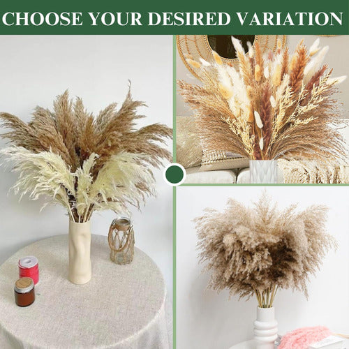 Vinetreep Pampas Grass Dried Decoration Centerpieces 90 Pieces 5