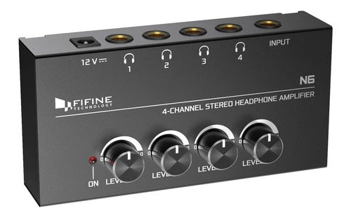 Fifine N6 Headphone Amplifier 4 Stereo Outputs Ha 400 0