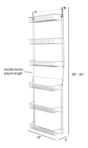 Lavish Home Splendid Closet Organizer with 6 Shelves 1