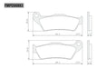 Fras-le Pastillas De Freno FA-181 Yamaha FZ 16 FZ FI 2.0 Del. 3